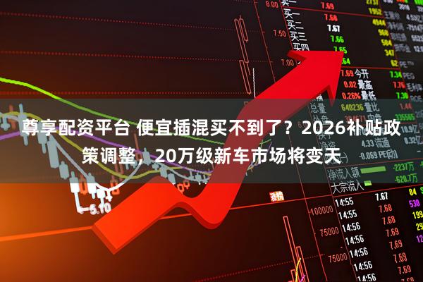 尊享配资平台 便宜插混买不到了？2026补贴政策调整，20万级新车市场将变天